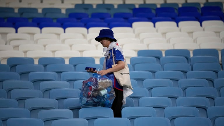 A fan of Japan picks up garbages at the end...