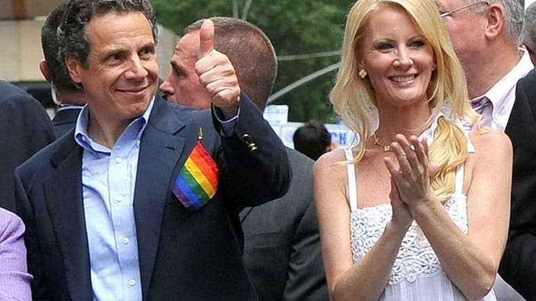 Gov. Andrew M. Cuomo and girlfriend Sandra Lee at the...