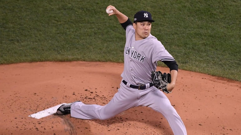 Masahiro Tanaka pitched five innings for the Game 2 win...