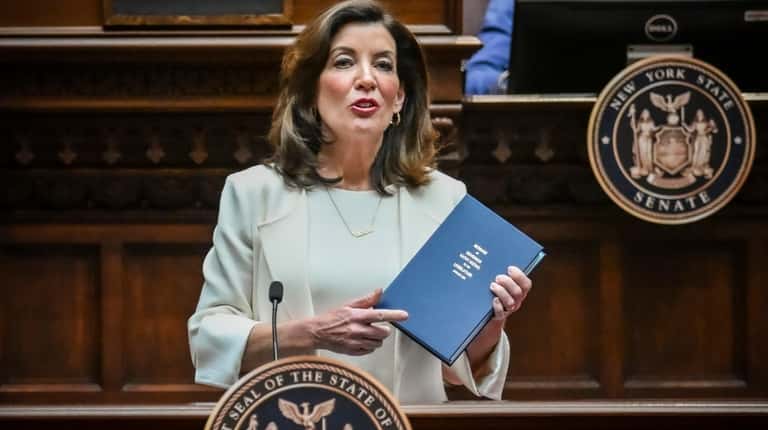 Gov. Kathy Hochul delivers her first State of the State...
