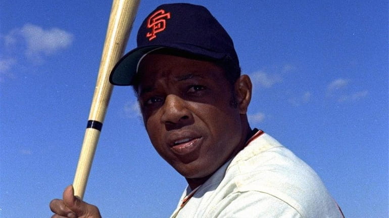 Willie Mays, near the end of his career with the...