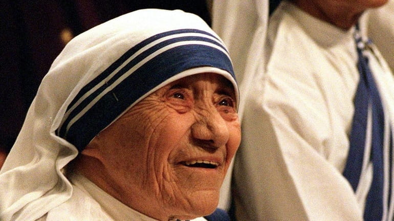 Mother Teresa at a Mass at the Vatican on June...