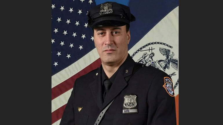 NYPD Highway Patrol Officer Anastasios Tsakos, who was killed when...