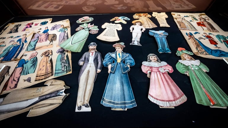 Paper dolls shown at the opening day of the "Inventing...