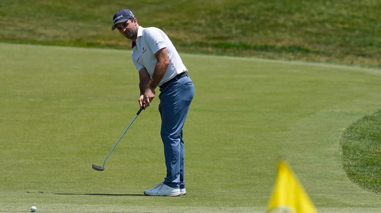 Denny McCarthy putts on the fourth green during the final...