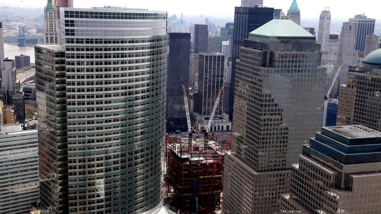 Aerial view of Ground Zero (April 5 , 2010)