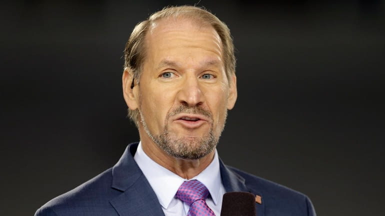 CBS television sportscaster and former NFL coach Bill Cowher before...