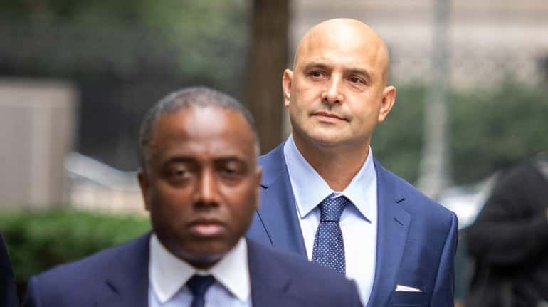 WFAN personality Craig Carton arrives in Manhattan federal court for...