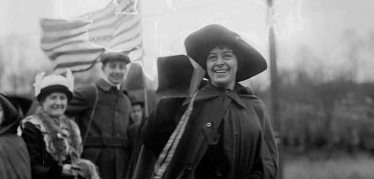 Suffragist Rosalie Gardiner Jones, photographed sometime between 1910 and 1915,...