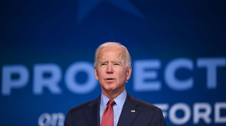Democratic presidential candidate Joe Biden speaks on healthcare at The...