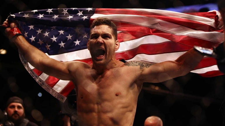 Middleweight champion Chris Weidman of Baldwin defends his title against...