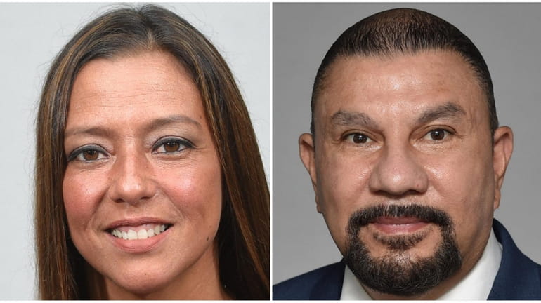 Monica Martinez and Phil Ramos, candidates in the Democratic primary...