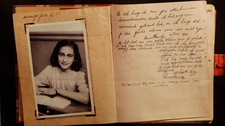 A photo of Anne Frank is displayed at "Anne Frank, a...