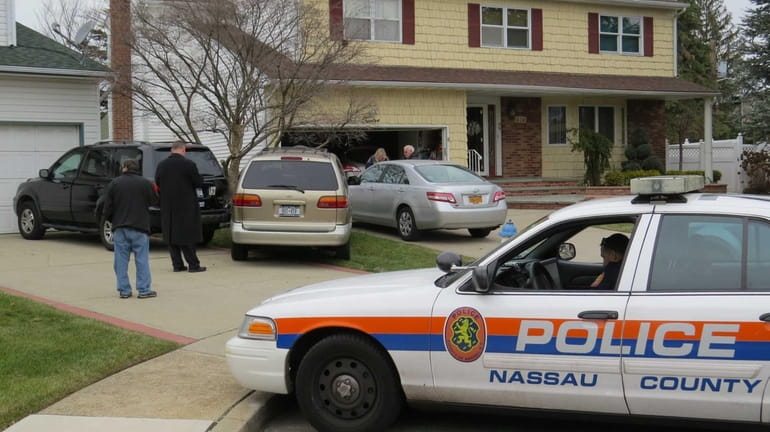 Nassau County police respond after a male pushed his disabled...