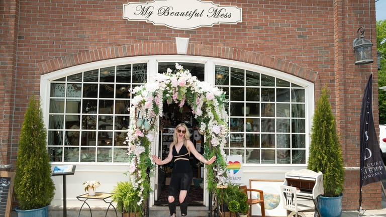 Kate Brady, of Manhasset, works at her aunt’s store My Beautiful...