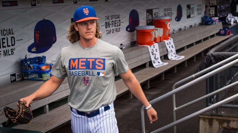 New York Mets starting pitcher Noah Syndergaard. Mets pitchers on...