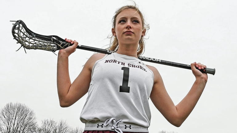 North Shore's Eliza Ritter during lacrosse practice on March 23.