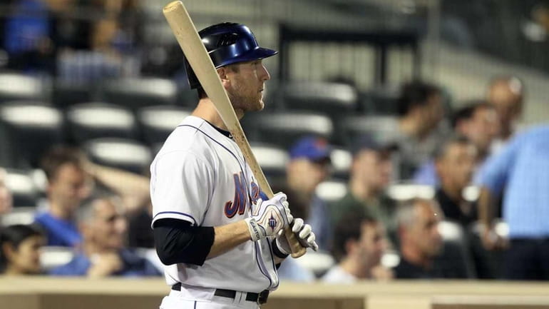 Jason Bay #44 of the New York Mets waits to...