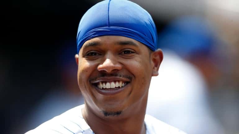 Marcus Stroman of the Mets at Citi Field on Aug....