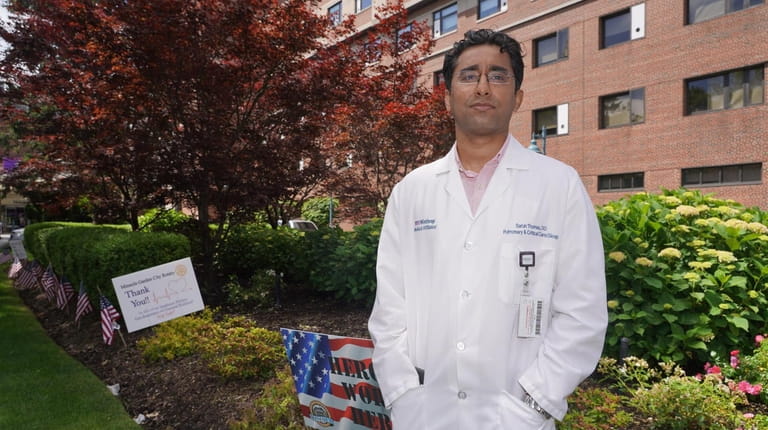 Dr. Sarun Thomas, of NYU Langone Hospital-Long Island in Mineola.