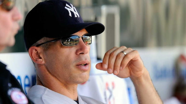 Manager Joe Girardi of the New York Yankees watches the...