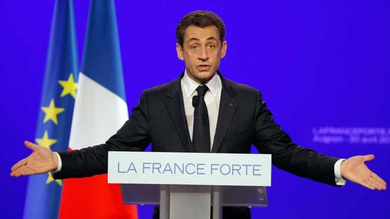 France's President and candidate for re-election in 2012, Nicolas Sarkozy,...