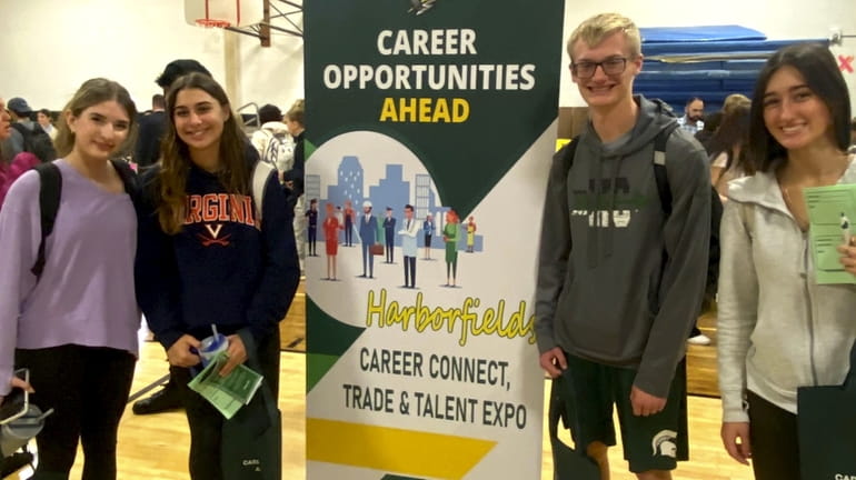 Harborfields High School’s business department recently hosted the school’s first...