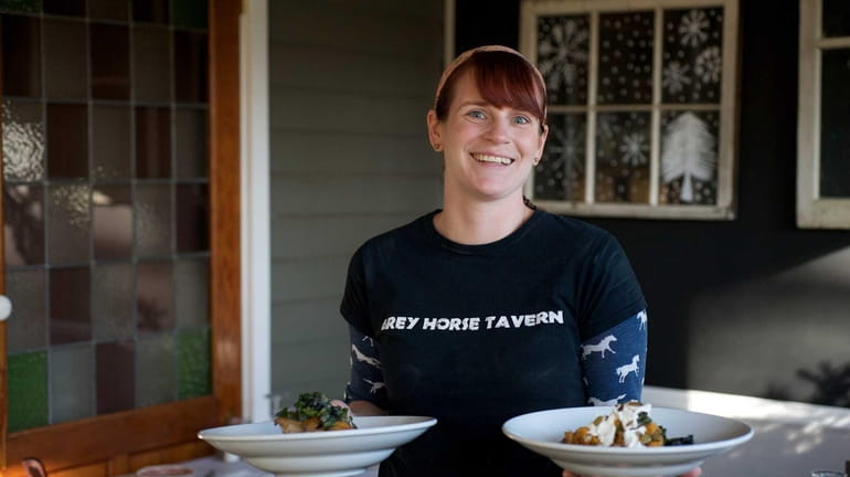Executive chef Meredith Machemer of Grey Horse Tavern on the...