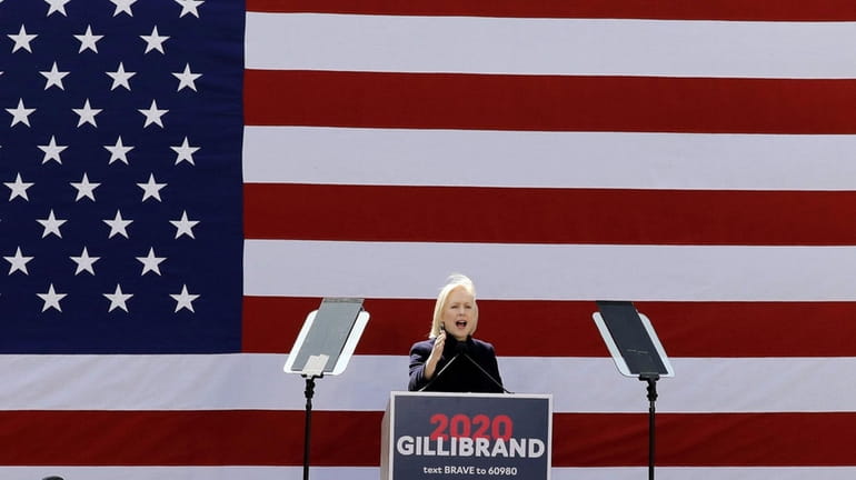 Sen. Kirsten Gillibrand (D-N.Y.) at the official kickoff of her presidential...