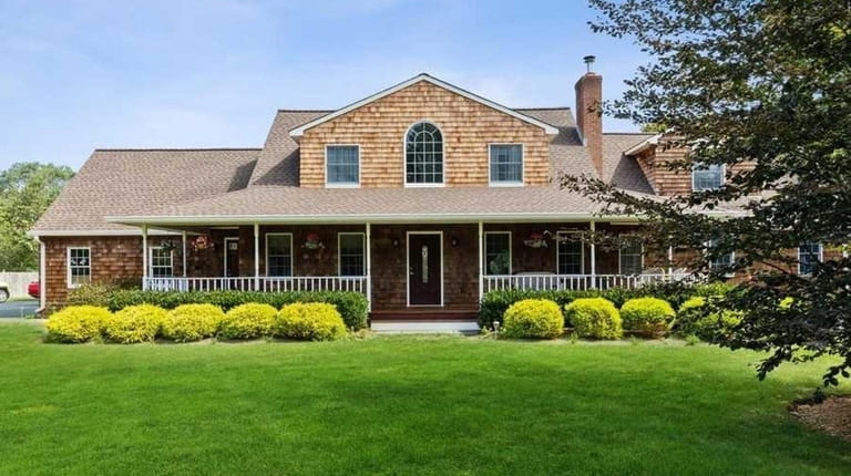 Listed for $997,000, this four-bedroom, three-bathroom Cape with a porch...