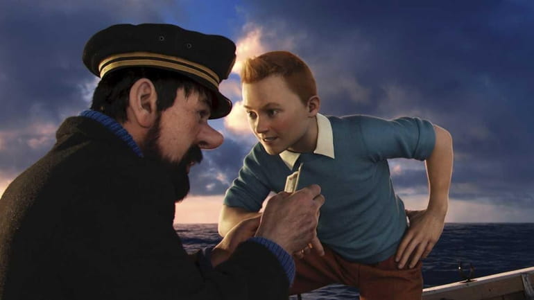Andy Serkis and Jamie Bell in "The Adventures of Tintin"...