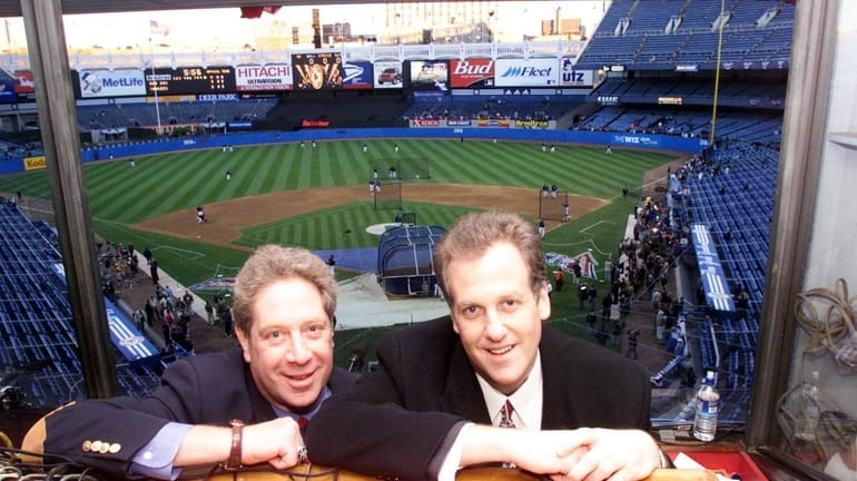 Undated file photo of Michael Kay and John Sterling.