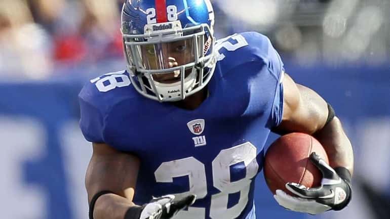 D.J. Ware #28 of the New York Giants in action...