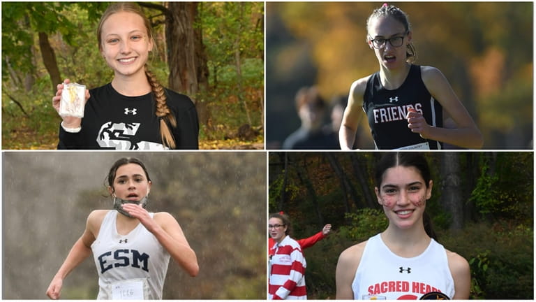 Clockwise, from top left: Olivia Czoch of St. Anthony's, Aislinn...