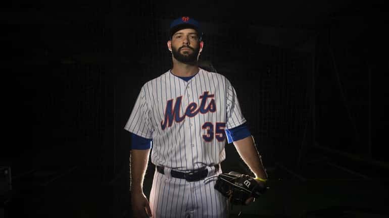 Mets pitcher Dillon Gee is photographed during photo day on...