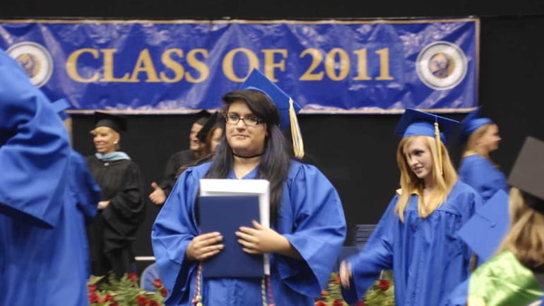 About 650 students graduated from Massapequa High School in a...