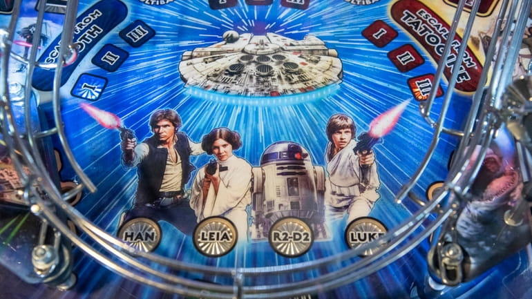 A look at one of the Star Wars machines at...