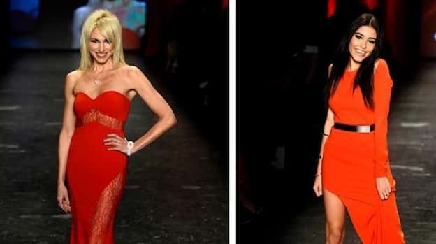 Debbie Gibson and Madison Beer walk the runway at The...