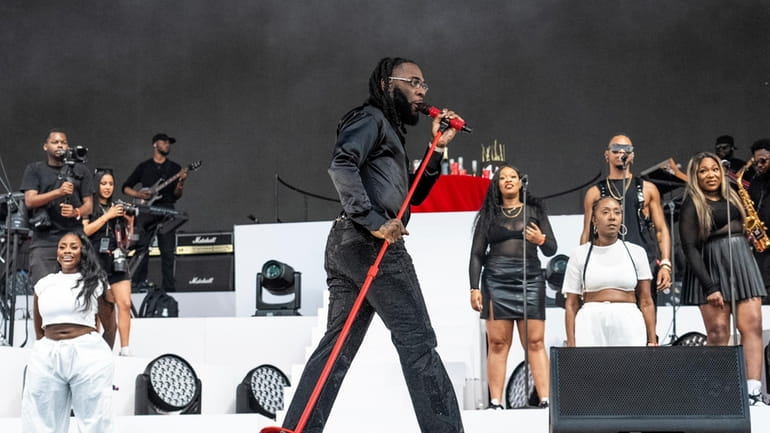 Burna Boy performs at the Coachella Music and Arts Festival...