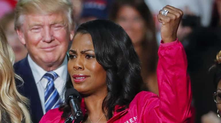 Omarosa Manigault during GOP presidential nominee Donald Trump's campaign rally on...