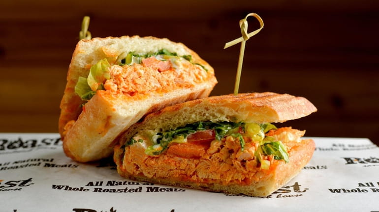 This Buffalo chicken sandwich is on the menu at all...