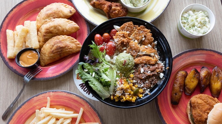 A selection of food at Pollo Campero in Hempstead.