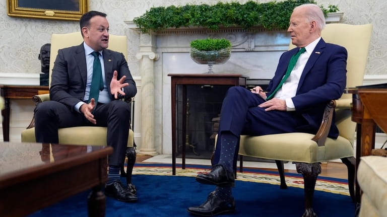 President Joe Biden meets with Irish Prime Minister Leo Varadkar...