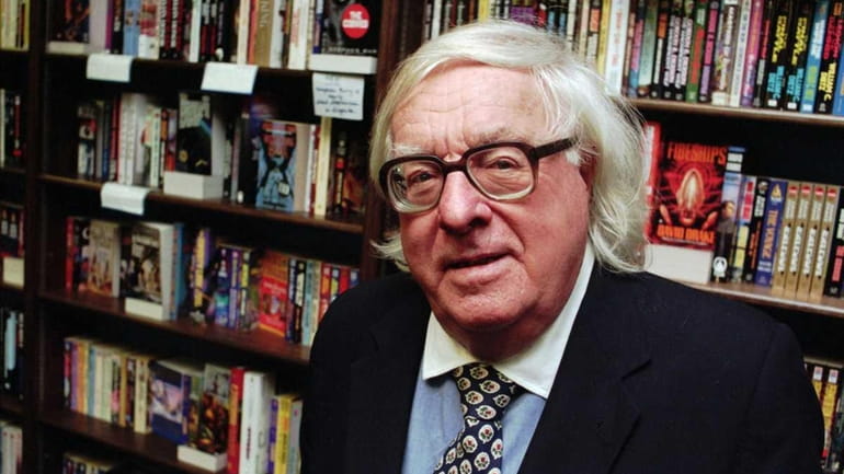 This file photo shows author Ray Bradbury at a signing...