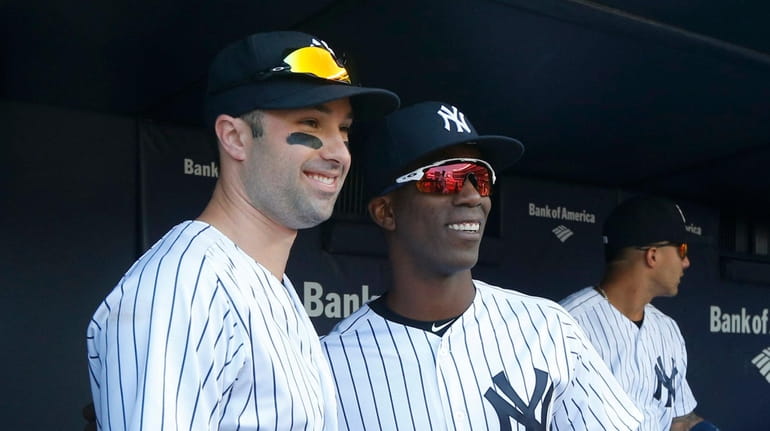Neil Walker and Andrew McCutchen of the New York Yankees --...