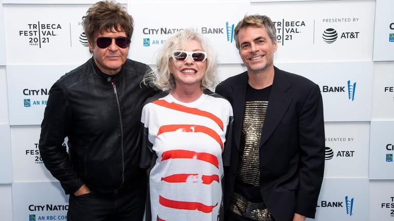 Clem Burke, from left, Debbie Harry and Rob Roth attend...
