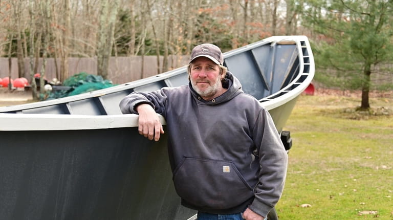 East Hampton fisherman Mike Havens, seen on Feb. 21, was...