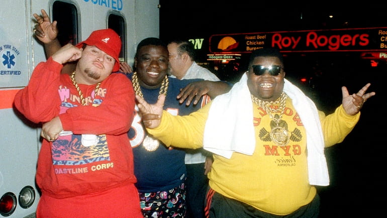Fat Boys Mark "Prince Markie Dee" Morales, left, Damon "Kool...