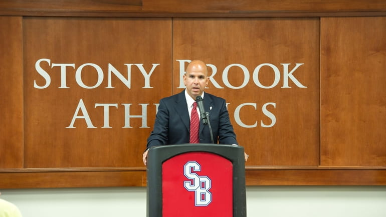 Former Stony Brook University athletic director Jim Fiore.