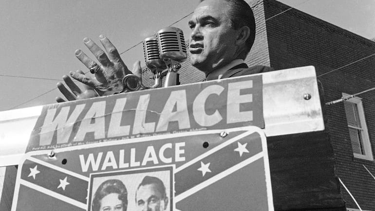 Alabama Gov. George C. Wallace gestures as he makes an...